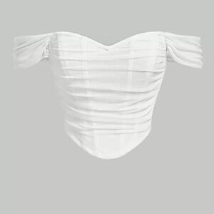 SHEIN Corset Crop Top Back Zipper